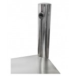 Passe-plat inox AISI 304 - 2 niveaux - 1200 x 350 x 700 mm