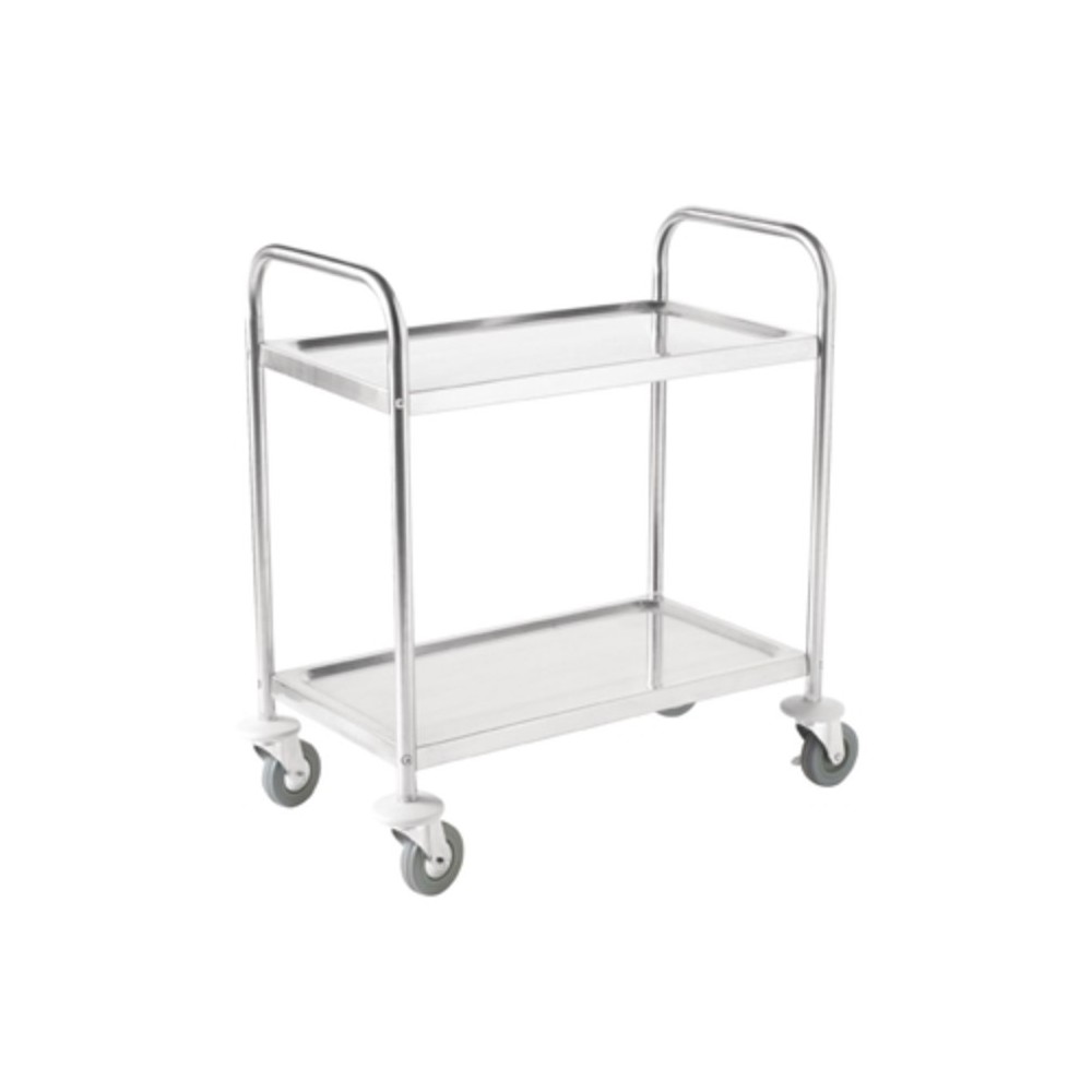 Chariot inox - 2 niveaux