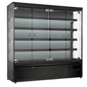 Vitrine murale noire/bleu 1230 x 725 x 1900