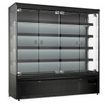 Vitrine murale noire/bleu 1230 x 725 x 1900
