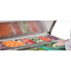 Saladette  refrigeree 2 portes GN 1/1, 240 litres