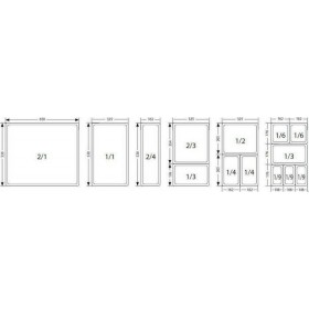 Bac inox GN 1/1 - 20 mm