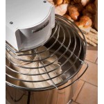 Pétrin 32L - 2 vitesses - Tête + cuve fixe - RESTO ITALIA - avec roulettes