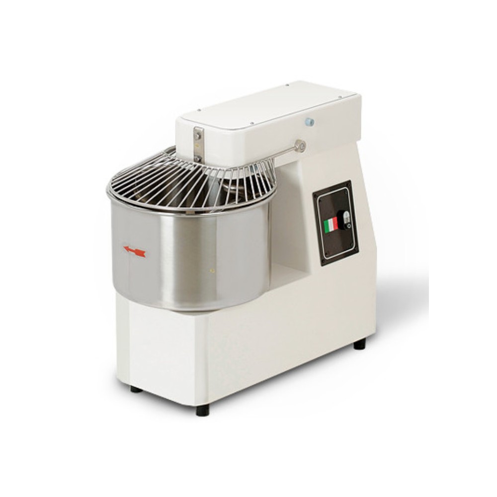 Pétrin 10L - 230 V. - 2 vitesses - tête + cuve fixe - roulettes Pétrin 10L - 230 V. - 2 vitesses - tête + cuve fixe - roulettes