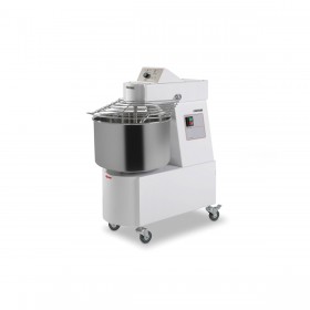 Pétrin 7L - vitesse réglable + minuterie - tête fixe - 230 V. - roulettes