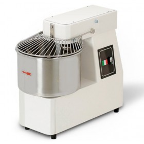 Pétrin 42L - 380 V. - 2 vitesses - tête + cuve fixe - roulettes