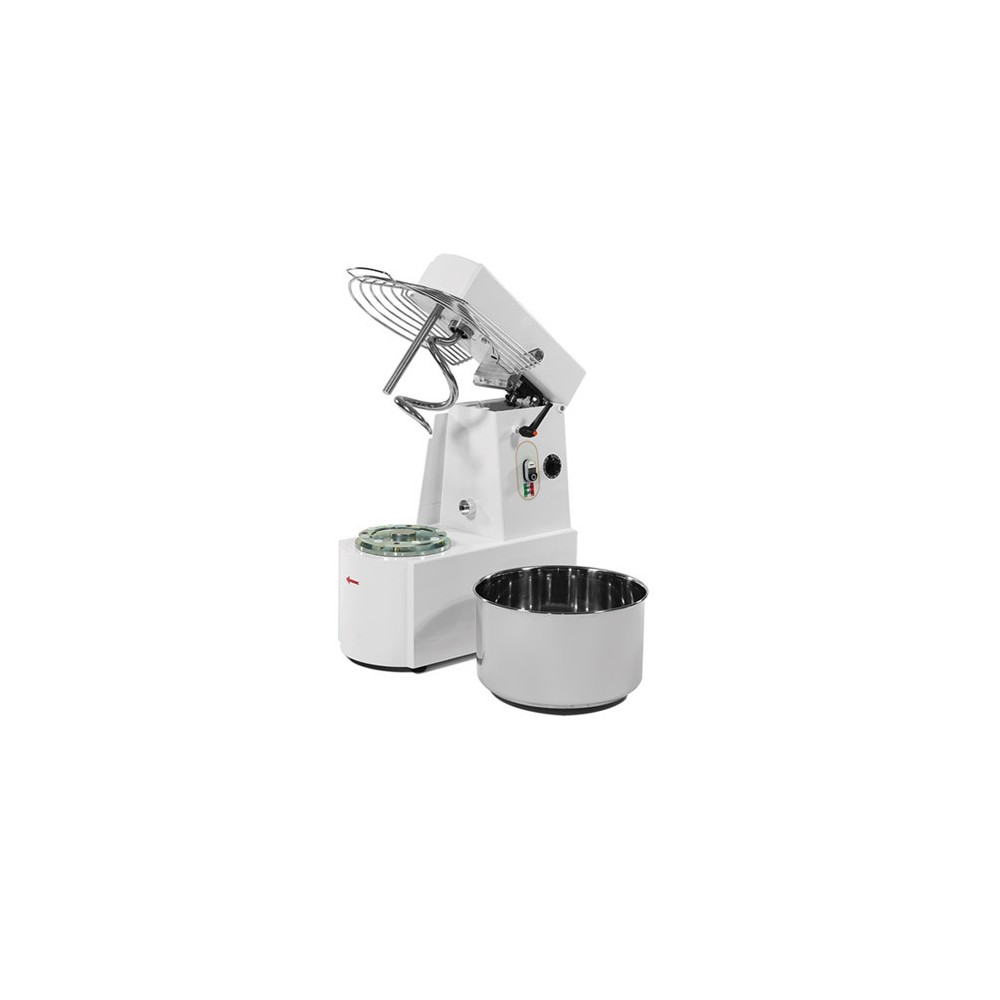 Pétrin 32L - 1 vitesse + minuterie - tête relevable - 230 / 380 V. Pétrin 32L - 1 vitesse + minuterie - tête relevable - 230 / 380 V.