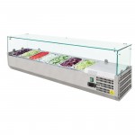 Meuble à pizza - Paiement 4X - Garantie 2 ans - 290 L - 2 portes + roulettes - 7 x GN 1/4  - Classe N