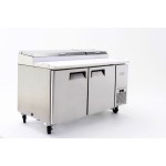 Meuble à pizza tropicalisé - 335 L - 2 portes + roulettes - 8 x GN 1/3 - Garantie 2 ans - Classe T