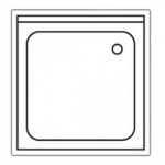Plonge inox sur meuble - AISI 304 - 600 (L) x 700 (P) x 850 (H) mm