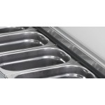 Meuble pizza - ECO - 390 L. - 4 x GN 1/3 + 2 x GN 1/2 - Sur roulettes - 600 x 400 - Paiement 4X - Classe T