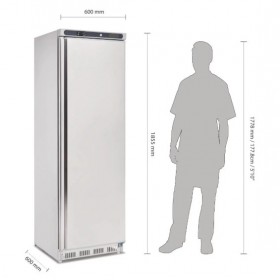 Armoire réfrigérée positive - Paiement 4X - Inox - Garantie 2 ans - 400 L - Roulettes - Classe N