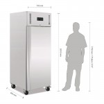 PREMIUM - Armoire réfrigérée positive - Paiement 4X - Inox - GN 2/1 - Garantie 2 ans - 650 L - Classe T