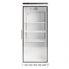Armoire réfrigérée vitrée positive - GN 2/1 - Garantie 2 ans - 600 L - Roulettes - Classe N
