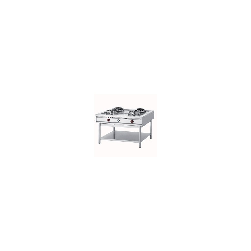 FOURNEAU WOK GAS 2x 2 FEUX - 4x 15 kW FOURNEAU WOK GAS 2x 2 FEUX - 4x 15 kW