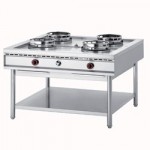FOURNEAU WOK GAS 2x 2 FEUX - 4x 15 kW       