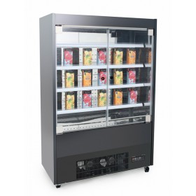 Vitrine réfrigérée libre service Slim 1000 x 550 x 1930 vitrée  