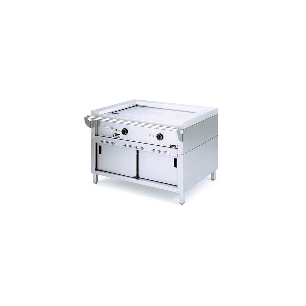 Teppan Yaki - 2 zones de chauffe - avec soubassement neutre - AISI 304