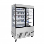Vitrine réfrigérée libre service Slim 1000 x 550 x 1930 vitrée  