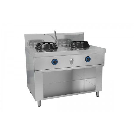 FOURNEAU WOK 2 BRULEURS                     
