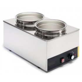 Bain marie pro avec vidange chromé