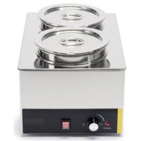 Bain marie pro avec vidange chromé