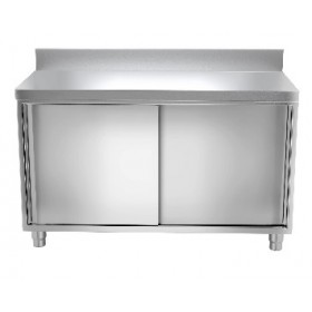 Meuble bas inox portes coulissantes 1200 x 700 x 850
