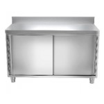 Meuble bas inox portes coulissantes 1200 x 700 x 850