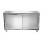 Meuble bas inox portes coulissantes 1400 x 700 x 850