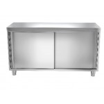 Meuble bas inox portes coulissantes 1600 x 700 x 850