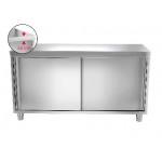 Meuble bas inox portes coulissantes 1800 x 700 x 850
