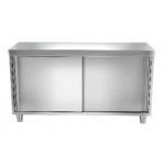 Meuble bas inox portes coulissantes 1800 x 700 x 850