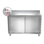 Meuble bas inox portes coulissantes 1000 x 600 x 850