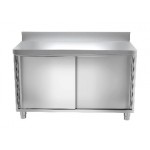 Meuble bas inox portes coulissantes 1200 x 600 x 850