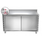 Meuble bas inox portes coulissantes 1600 x 600 x 850