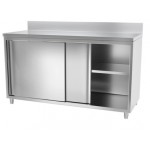 Meuble bas inox portes coulissantes 1600 x 600 x 850