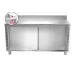 Meuble bas inox portes coulissantes 2000 x 600 x 850