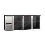 Arrière-bar réfrigéré - 3 portes vitrées battantes - 510 litres - Classe N