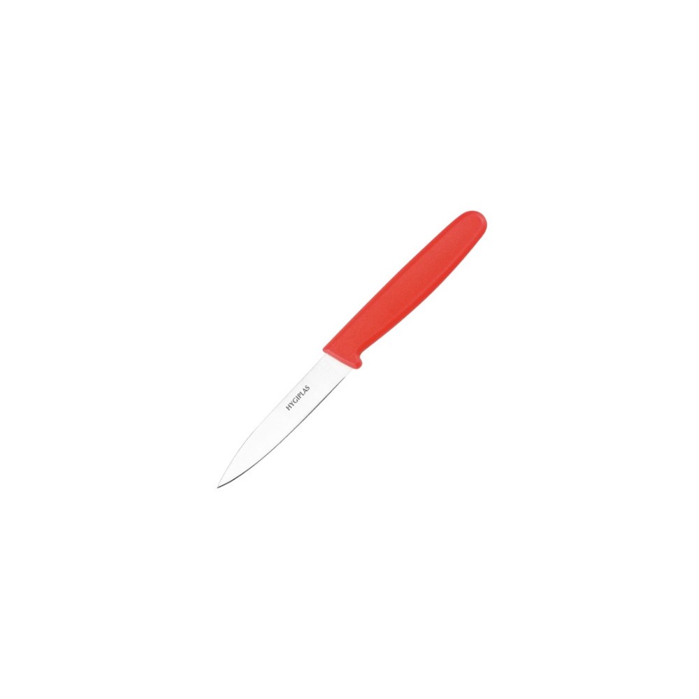 Couteau d'office Hygiplas rouge 75mm Couteau d'office Hygiplas rouge 75mm