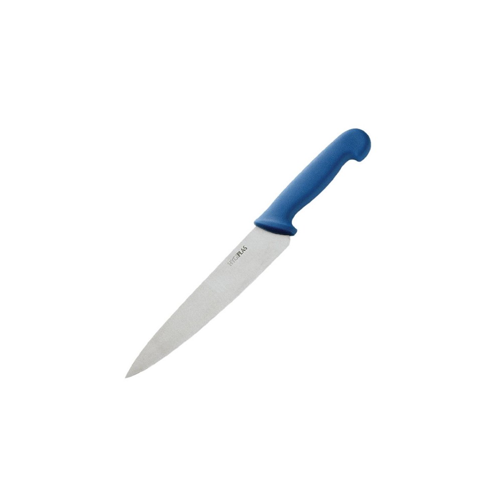 Couteau de cuisinier Hygiplas bleu 215mm Couteau de cuisinier Hygiplas bleu 215mm