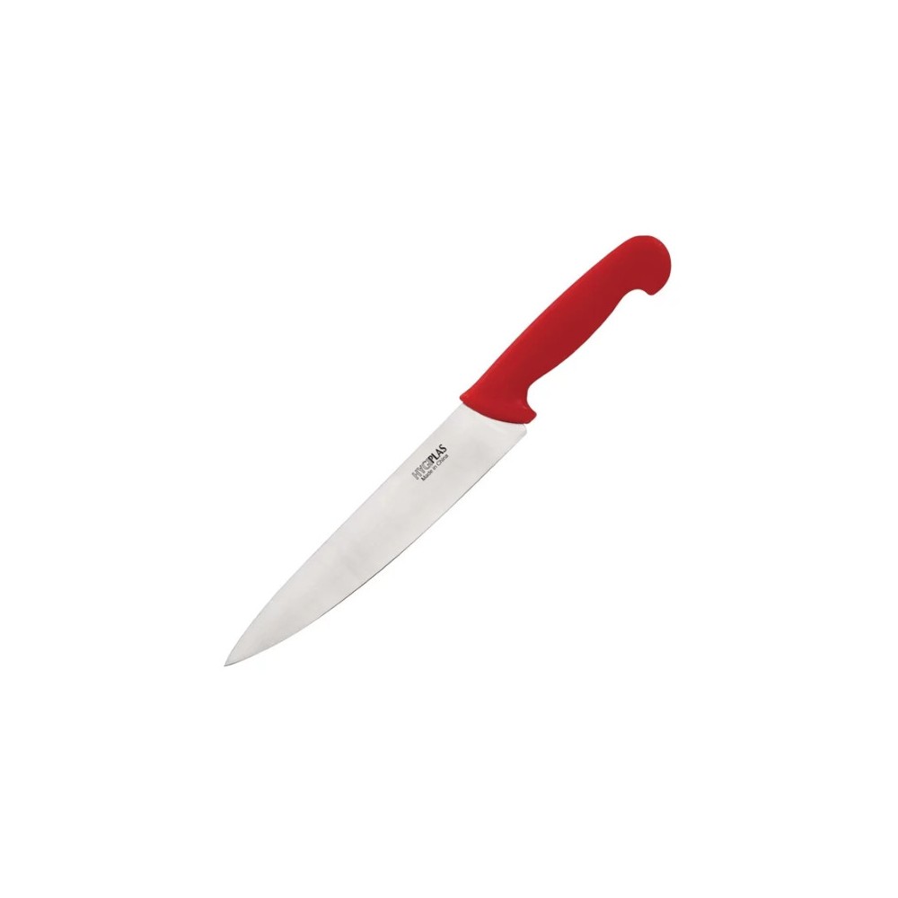 Couteau de cuisinier Hygiplas rouge 215mm Couteau de cuisinier Hygiplas rouge 215mm
