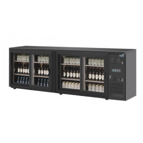 Arrière-bar réfrigéré - 4 portes vitrées coulissantes - 698 litres - Classe N
