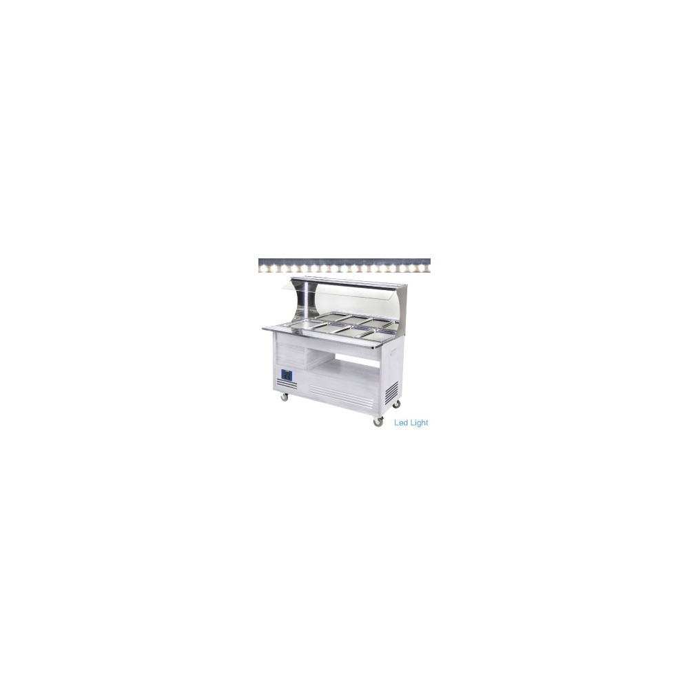 BUFFET CHAUF.MURAL B-M.4x1/1h150 BOIS BLANC BUFFET CHAUF.MURAL B-M.4x1/1h150 BOIS BLANC
