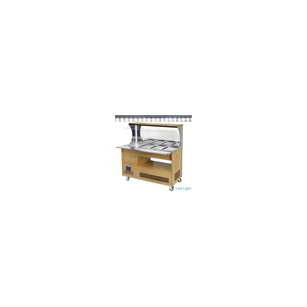 BUFFET-SAL.BAR MUR.REFR.4x1/1-150 BOIS CLAIR BUFFET-SAL.BAR MUR.REFR.4x1/1-150 BOIS CLAIR