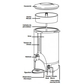 Percolateur inox 10 litres