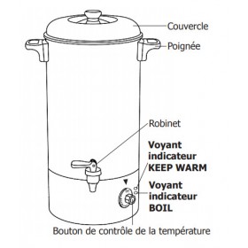 Percolateur inox 10 litres