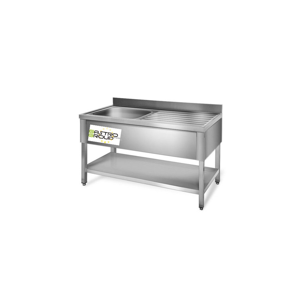 Plonge inox - AISI 304 - 1000 (L) x 700 (P) x 970 (H) mm Plonge inox - AISI 304 - 1000 (L) x 700 (P) x 970 (H) mm