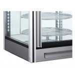 Vitrine réfrigérée panoramique - Paiement 4X - Inox - 108 L - Classe N
