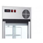 Vitrine réfrigérée panoramique - Paiement 4X - Inox - 108 L - Classe N