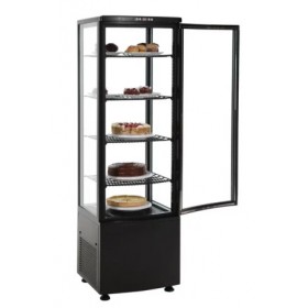 Vitrine réfrigérée panoramique - 235 L. - Paiement 4X - Garantie 2 ans - Inox - Classe N